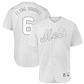Mets 6 Jeff McNeil Flying Squirrel White 2019 Players' Weekend Authentic Player Jersey Dzhi,baseball caps,new era cap wholesale,wholesale hats